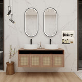 Bathroom Vanity & Art Sink, 2 Soft Close Doors, Float Mounting Design