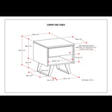 Lowry - Handcrafted End Table