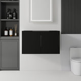 Floating Bathroom Vanity Cabinet With Soft Close Double Doors, Spacious Interior Storage, Wall Mounted, Cabinet Only