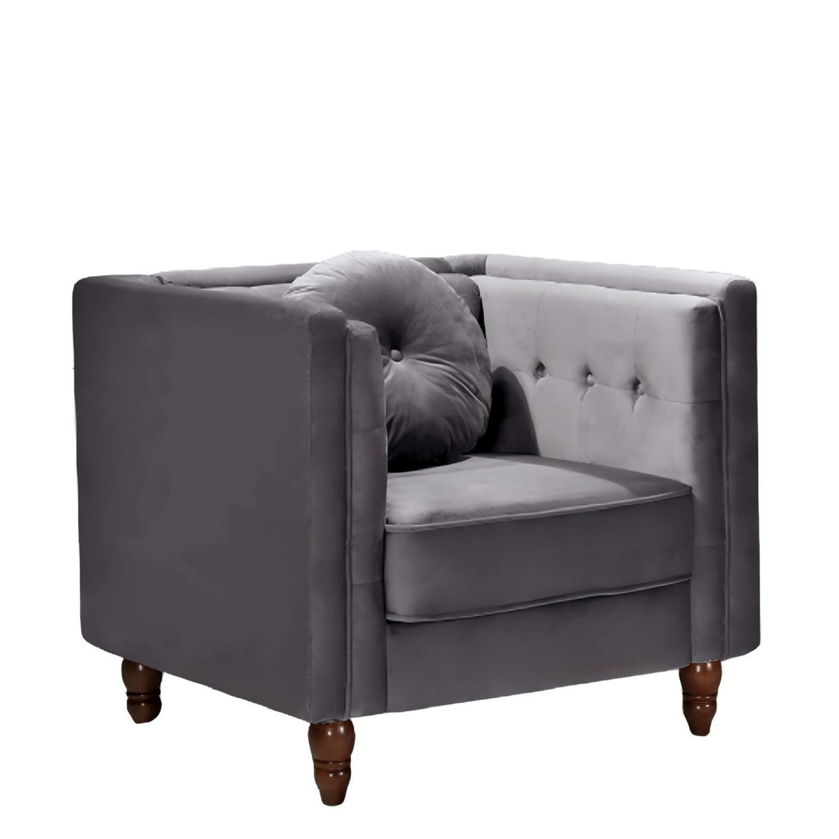 Chesterfield Accent Tufted Square Arm Side Chair