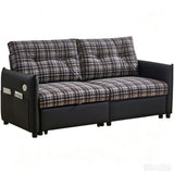 Sleeper Sofa, Expandable Sectional With Ottoman For Living Room