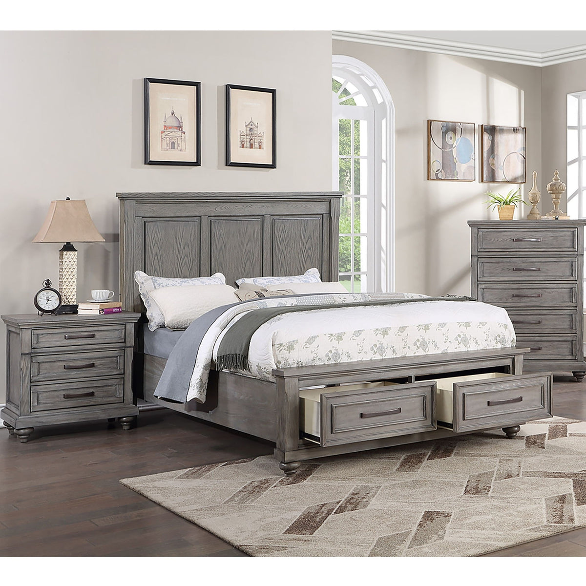 Bed Set With Underbed Drawers