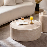 Modern Round Table With Mars Pattern For Living Room