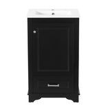 20" Bathroom Vanity With Sink, 1 Drawer, Freestanding Single Set