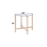 Veises - End Table - Champagne