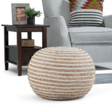 Yolanda - Round Pouf - Natural