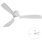 52" Ceiling Fan With Dimmable LED Light, 6 Speed DC Motor, 3 Blades