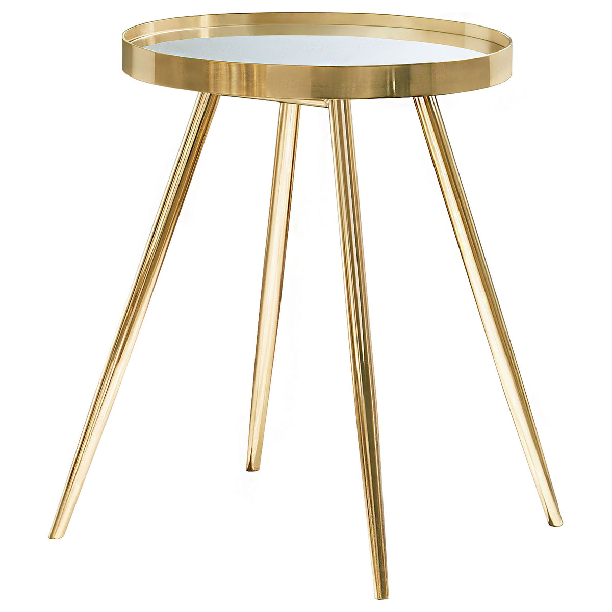 Lymon - Round Top End Table - Gold