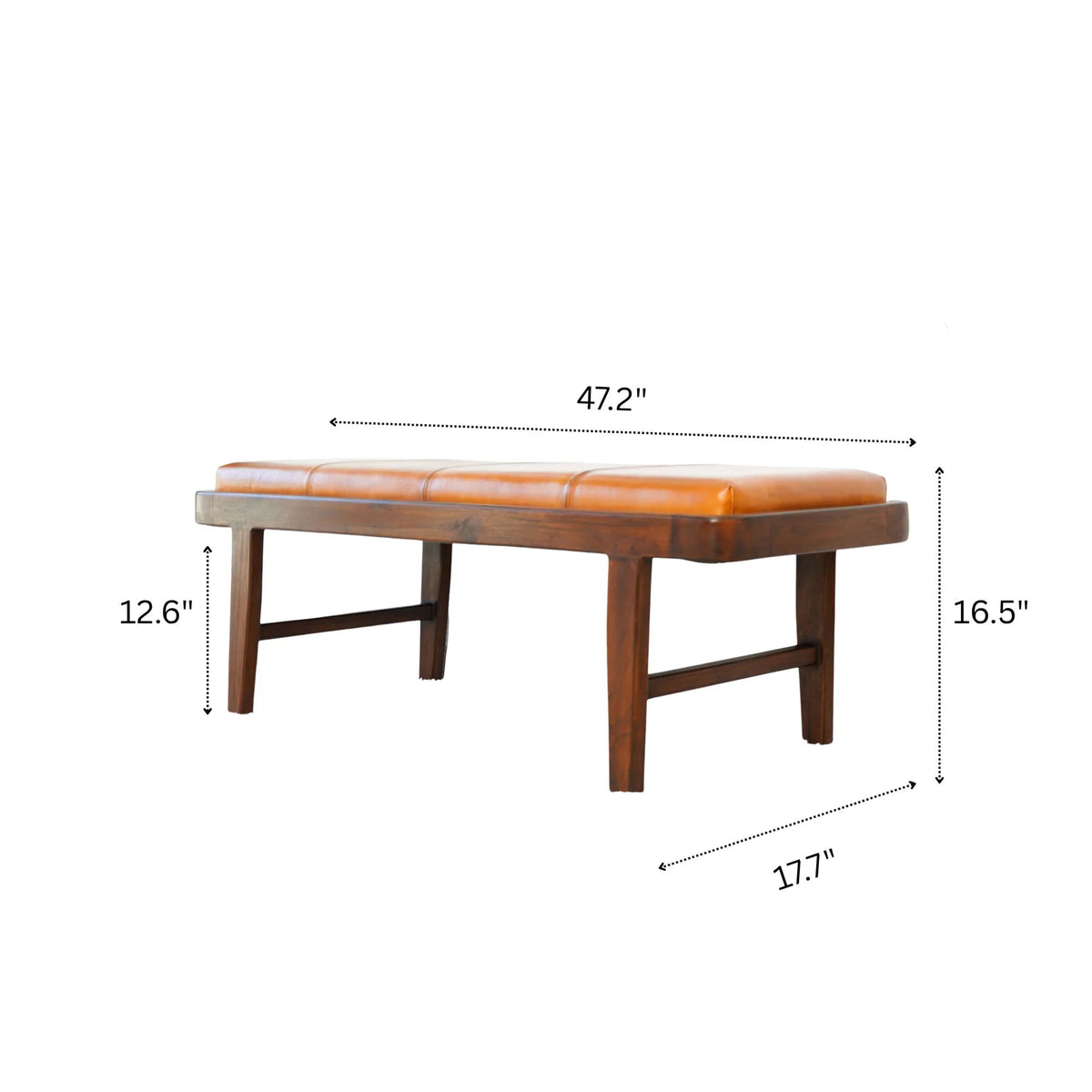 Maddox - Bench - Rustic / Tan