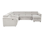 Harvey - Power Recliner Sectional Sleeper - Beige