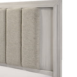 Plush Upholstered Headboard Framed Bed