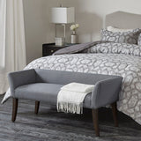 Elegant Design Bench Upholstery, Solid Wood Frame