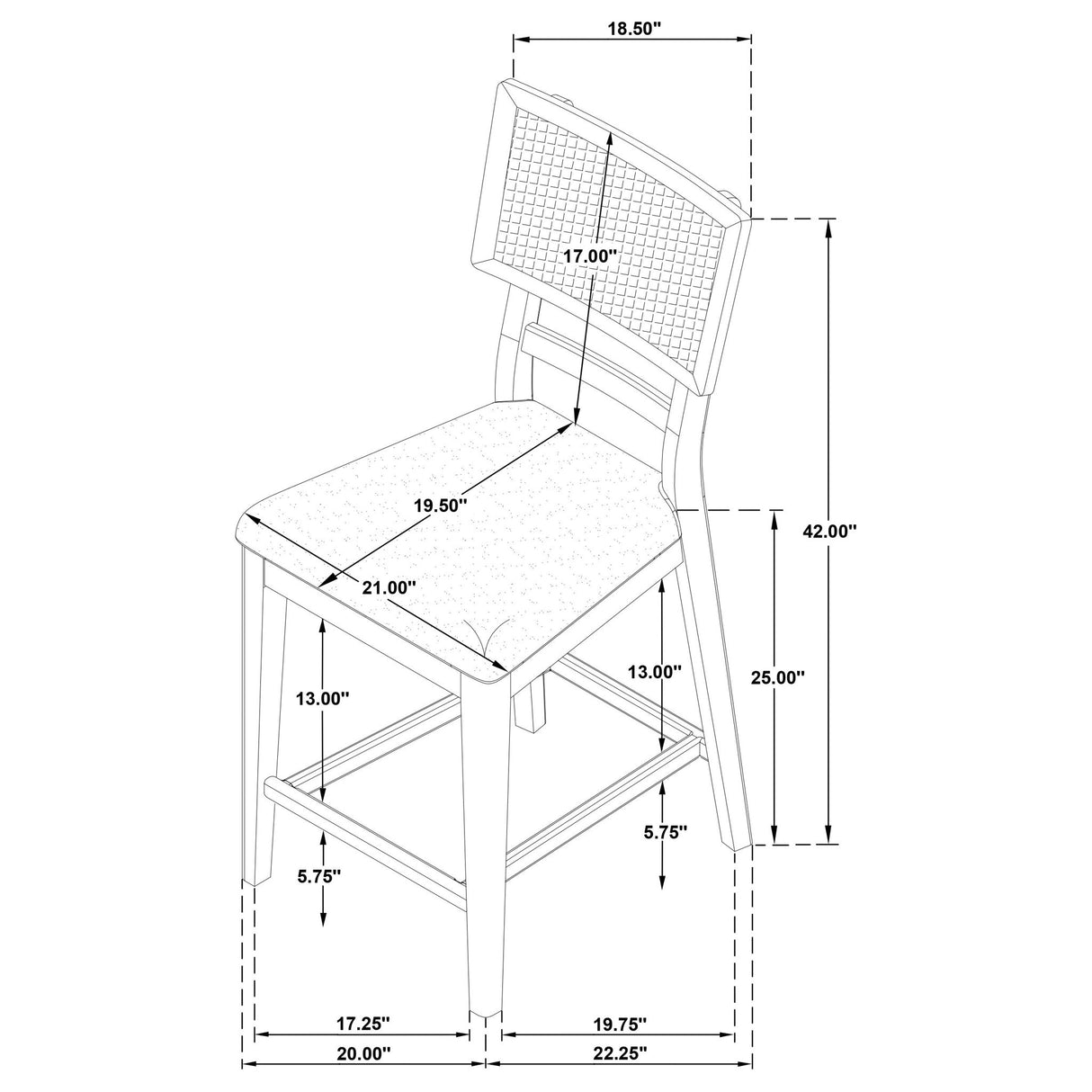 Kimpton - Counter Side Chair (Set of 2) - Beige