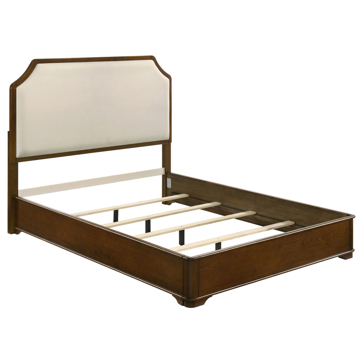 Leonide - Panel Bed With Upholstered Headboard