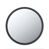 Circle Wall Mirror With Wooden Frame, Wall Mirror For Living Room