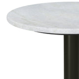 Evans - Marble Side Table - White