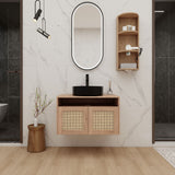 Bathroom Vanity & Art Sink And Storage Rack, Float Mounting Design