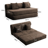 Convertible Sofa Bed, 2 Seater Fold Out Floor Couch