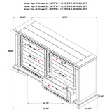 6 Drawer Bedroom Dresser Cabinet - Vintage