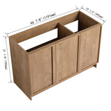 Freestanding Bathroom Vanity & Soft Close Cabinet Doors, Excluding Sink