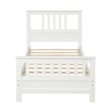 Platform Bed With Paneled Headboard And Footboard