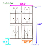 Metal Garden Trellis Rustproof For Climbing Plants Outdoor Flower Support