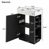 Bathroom Vanity With Sink, Freestanding Wood Grain Cabinet With Storage