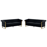 2 Piece Sofa Set With Tufted Back And Deep Seating