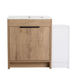 Freestanding Bathroom Vanity With Sink And Storage Cabinets, Soft Closing Doors