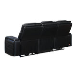 Electra - Power Reclining Sofa With Power Headrests, Drop Down Table, Reading Light, Massage, LED Lighting And USB Control