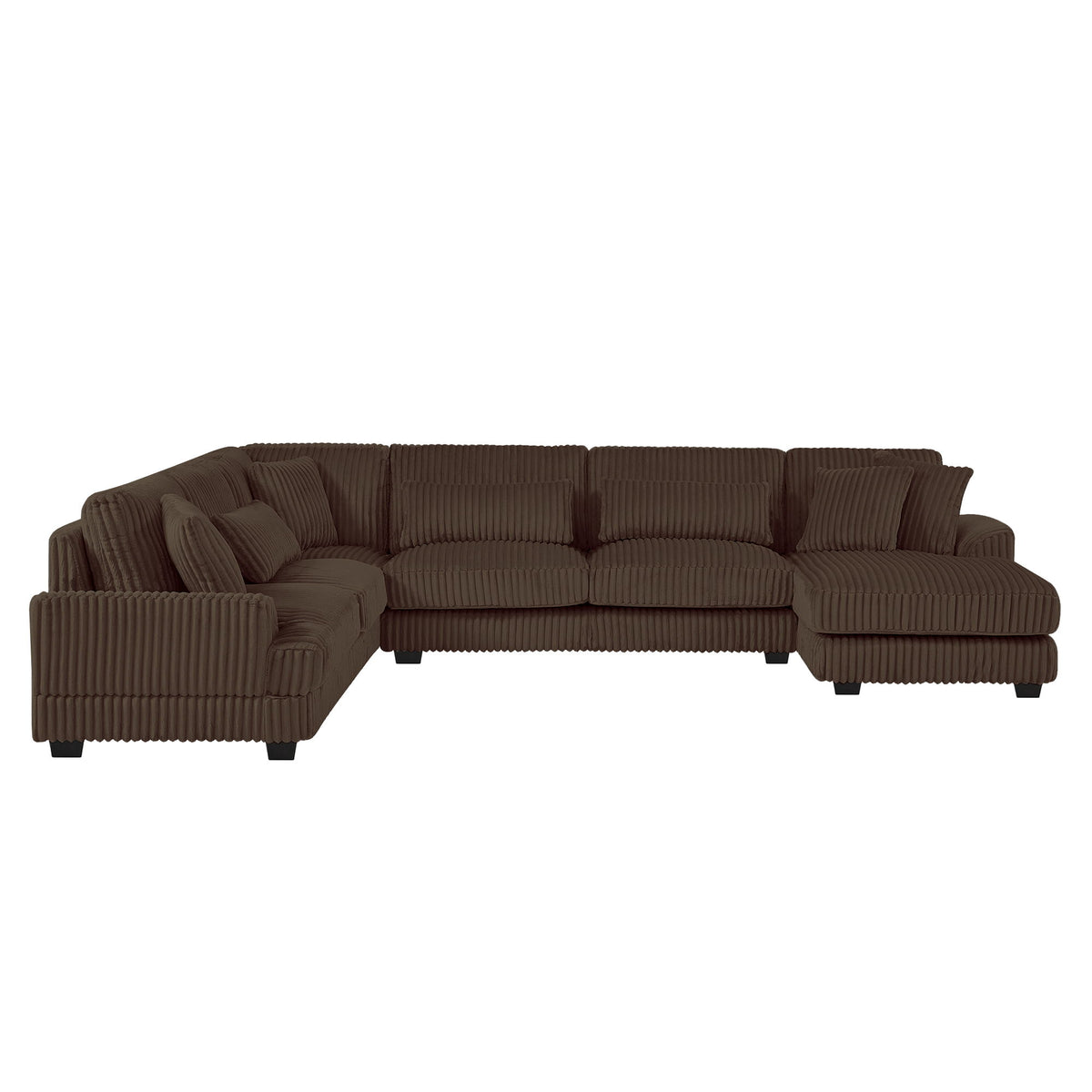 U - Sectional Sofa With Chaise Lounge, Oversized Living Room Couch