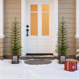 4Ft Pre Lit Artificial Christmas 2 Piece Set - Green
