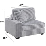 Chair With USB Cup Holder Armrest