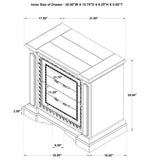 2 Drawer Nightstand With Dual USB Charging Ports - Vintage