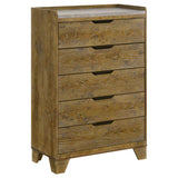 Packard - 5 Drawer Chest - Oak
