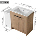 Freestanding Bathroom Vanity With Sink And Storage Cabinets, Soft Closing Doors
