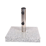 Umbrella Holder Square 55 Lbs Umbrella Base - Natural / Gray