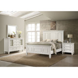 Dennis - 4 Piece Eastern King Bedroom Set - Cream White