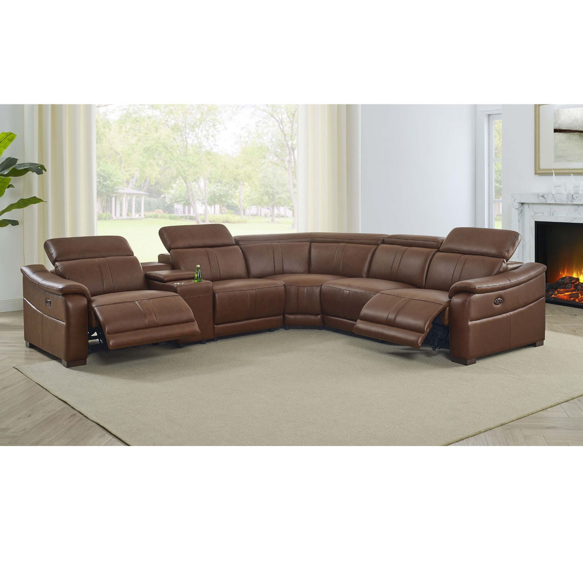Modular Sectional & Recliner Seat And Adjustable Headrest