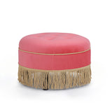 Yolanda - Round Upholstered Accent Ottoman