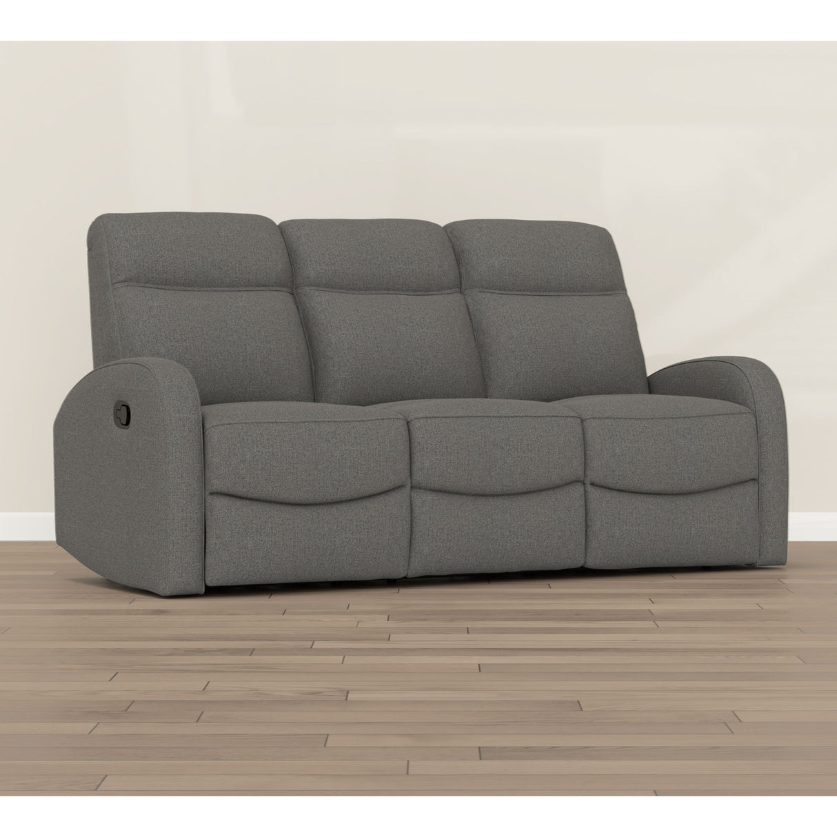 Manual Reclining Sofa With Dual Independent Recliners