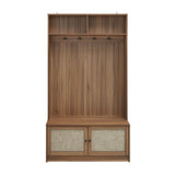 Modern Storage Closet For Bedroom, Entryway, Or Living Room - Walnut