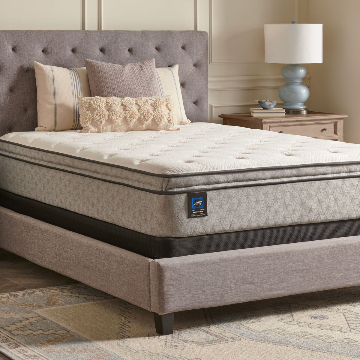 Essentials - Winter Green Soft Euro Pillow Top Mattress