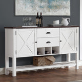 2 Drawer Server - Brown