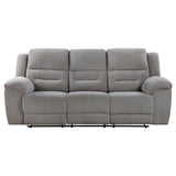 Sebring - Reclining Sofa With Manual Recline - Gray