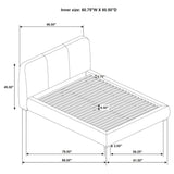 Modern Upholstered Platform Bed With Tufted Headboard