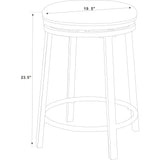 Swivel Bar Stools, Counter Height (Set of 2) - Blue