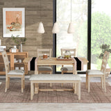 6 Piece Dining Table Set With Ergonomic Seating