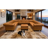 Chesterfield Vintage Style U - Shape Sectional