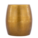 Et-201 - Oval End Table - Gold